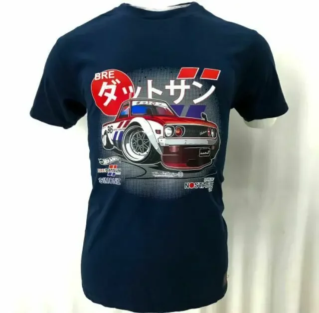 Hotwheels Bre-Datsun Edition 100% Cotone-Navyblue Limited Item T-Shirt