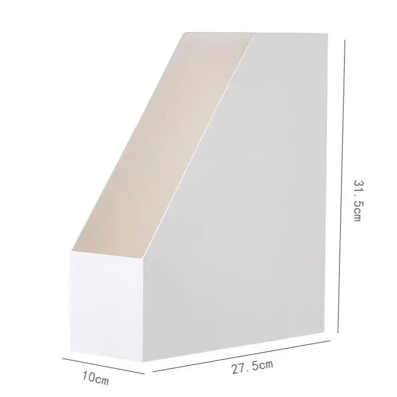 Organizadores Desk Organizer Home Office Storage Box Book Stationery Storage Rack Vertical Stackable Free Combination White