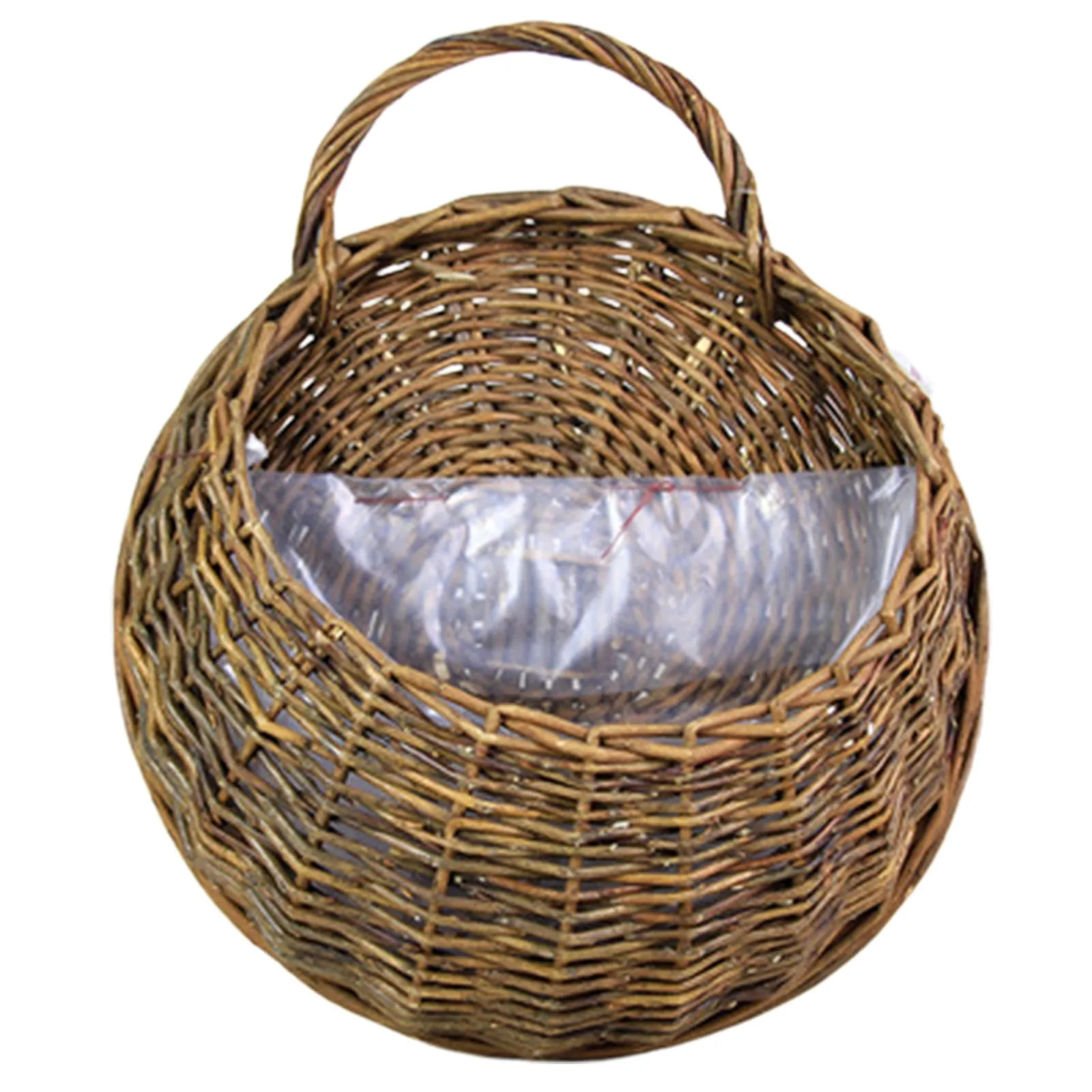 Flower Planter Wall Hanging Wicker Rattam Basket Garden Vine Pot Plants Holder Handmade Woven Hanging Basket Pot De Fleur DéCo 4