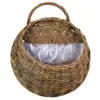 Flower Planter Wall Hanging Wicker Rattam Basket Garden Vine Pot Plants Holder Handmade Woven Hanging Basket Pot De Fleur DéCo 4
