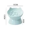 Ceramic Cat Slow Food Bowl Cute Slanted Mouth Dog Feeding Basin Creative Large Capacity Pet High Foot Bowl Kitten Puppy 6