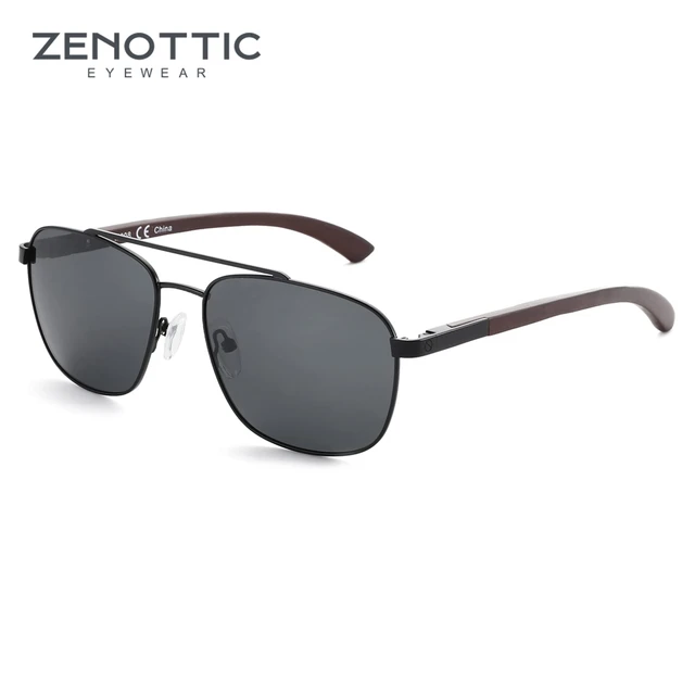 ZENOTTIC Aviator Wood Polarized Sunglasses for Men 100% UV Protection  Fishing Driving Golf - AliExpress
