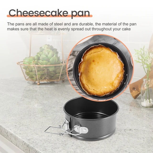 4-Inch Mini Springform Pan Set - 4 Piece Small Nonstick Cheesecake Pan For  Mini Cheesecakes, Pizzas And Quiches - AliExpress