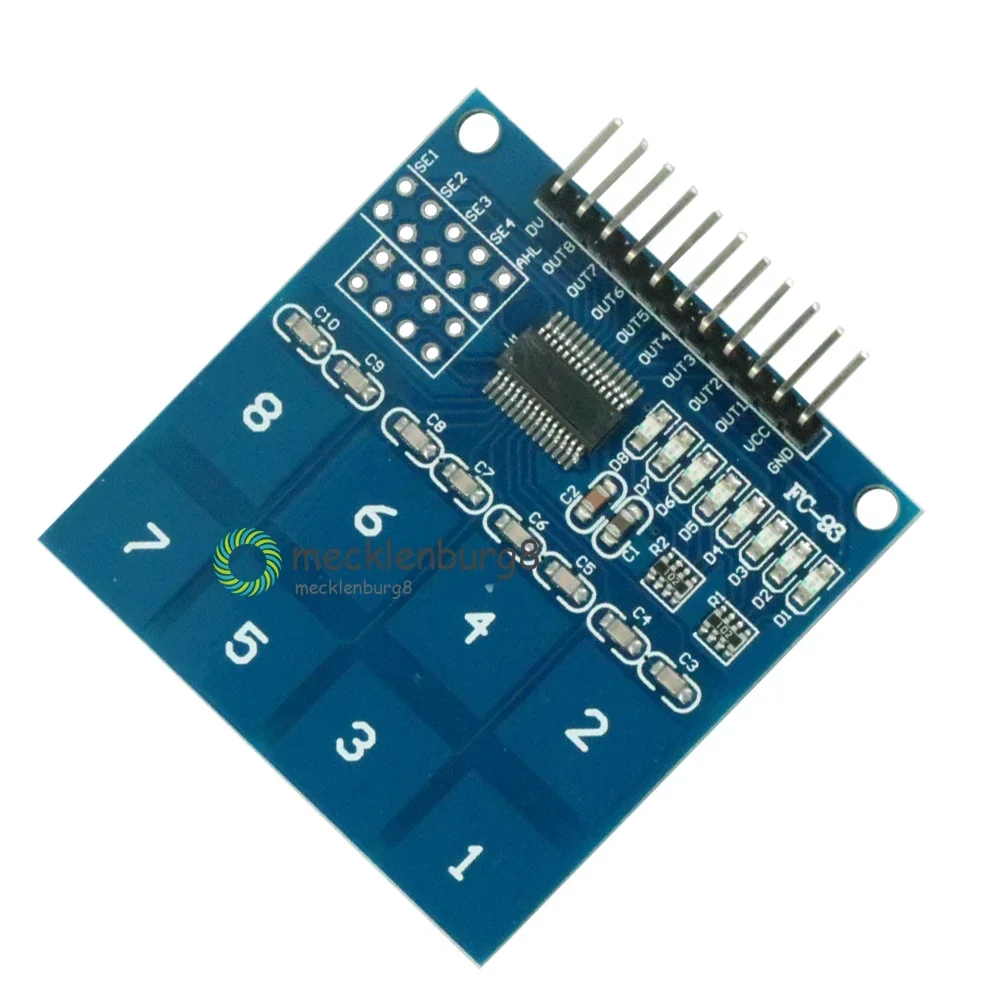 

TTP226 8-канальный цифровой емкостный сенсорный переключатель, сенсорный модуль для arduino, набор «сделай сам», Новинка