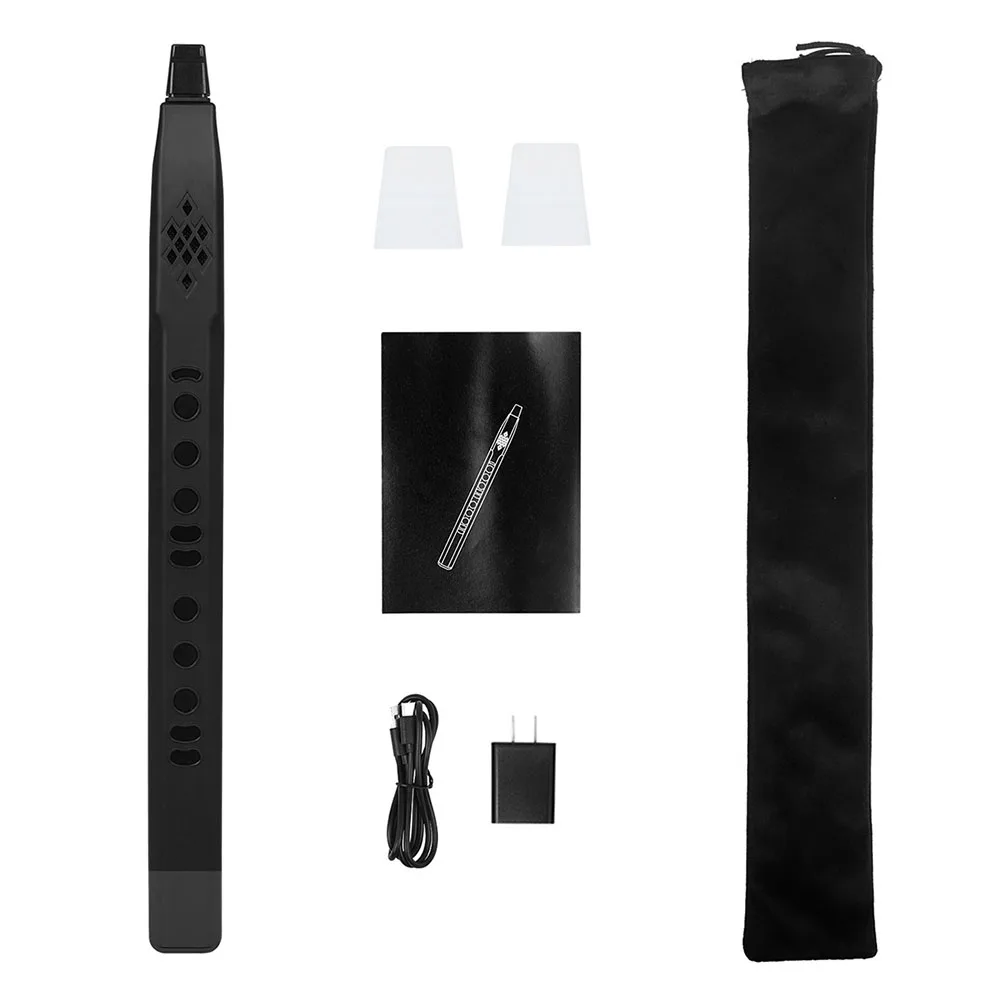 

Electric Blowpip Flute Saxophone LED Screen Dual Voice Function Midi Output Detachable Hard Mouthpiece Built-in 13 Kinds Tones