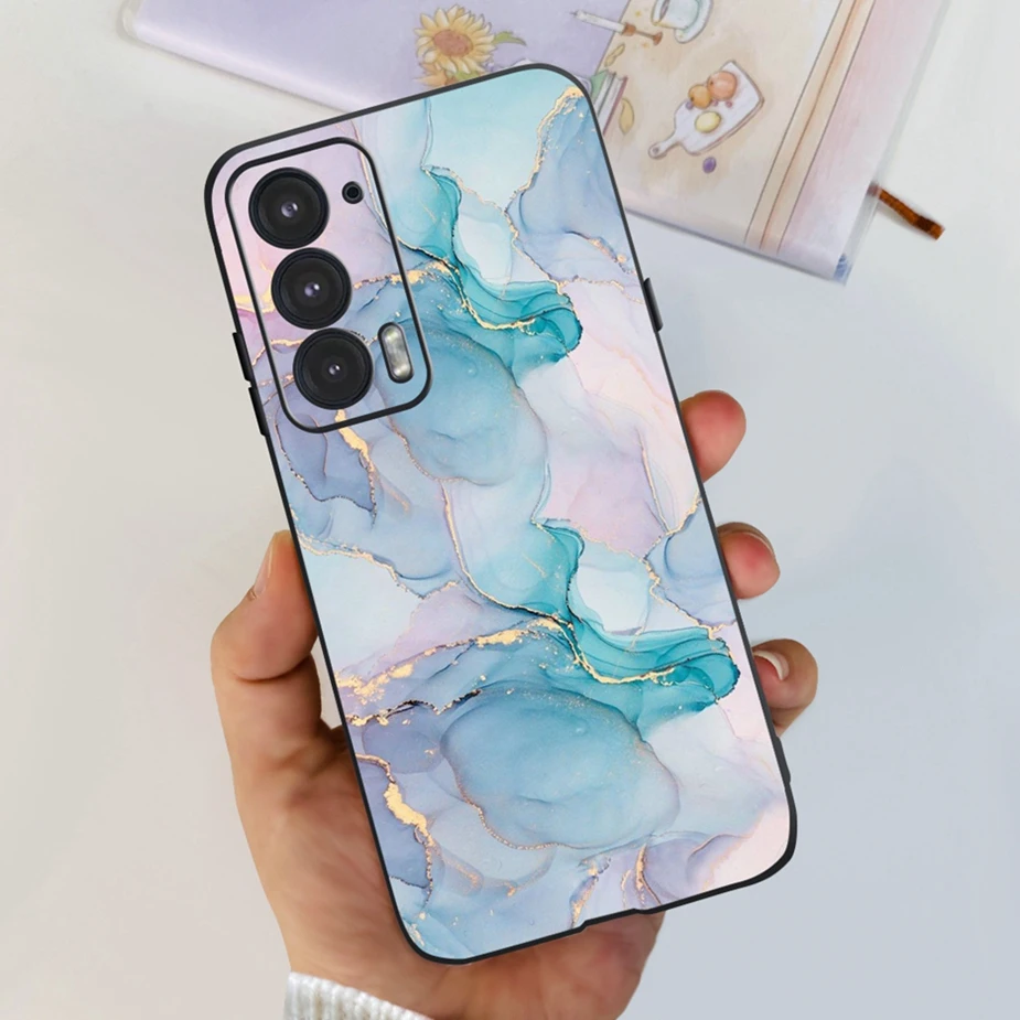 Fashionable Painted Silicone Phone Case for Motorola Moto Edge 20 Series
