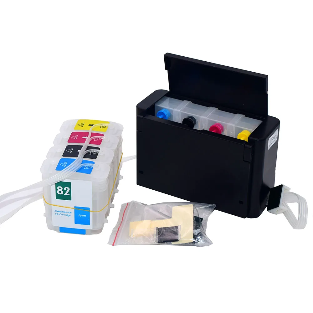 BOMA.LTD Continuous Ink Ciss System For HP10 82 For HP 500 800 815 Printer HP 10 82 CISS With Cartridge Auto Reset ARC Chip