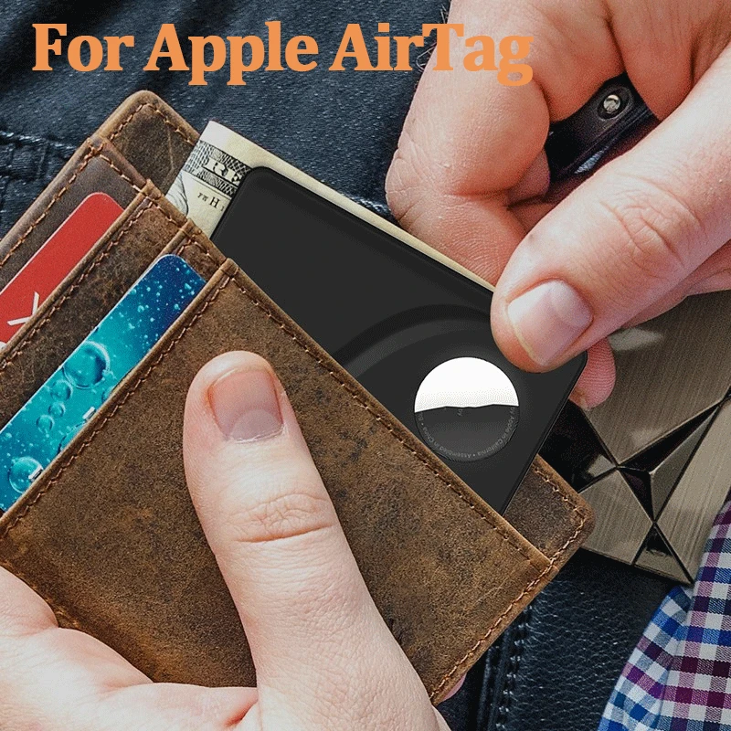 GPS Locator Key Finder Anti Lost Tracker Anti Lose Tracker Item Locator Anti Lost Locator Key Chain Locator For Apple AirTags Case Wallet Tracker Card Protection for Airtag Tracker Case Anti-Lost Wallet Clip Air Tag Accessories