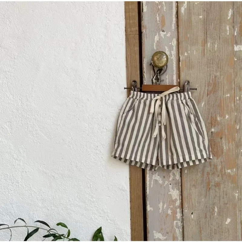 New Summer Kids Shorts Children Cute Stripe Trousers Boys Outwear Pants baby shorts