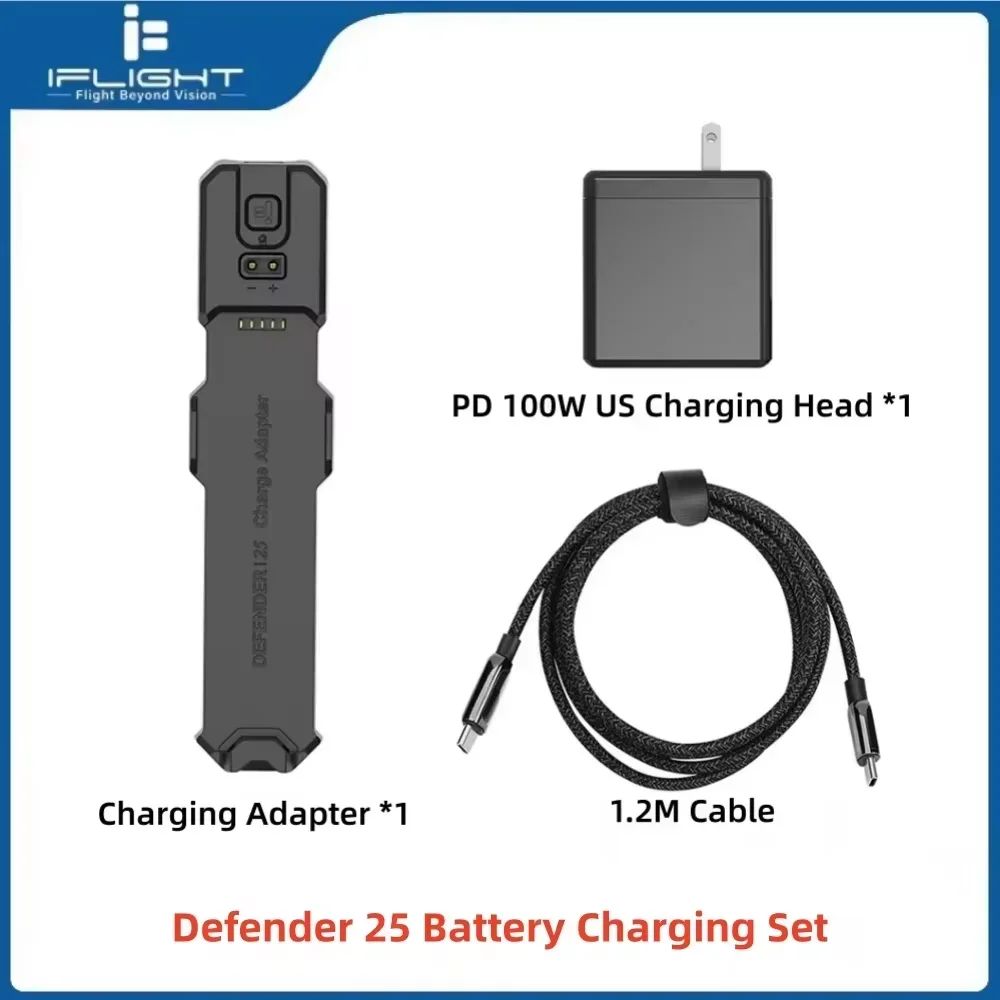 iFlight Defender 25 Battery Charger Set with D25 battery Charger 100W Plug for FPV Paets