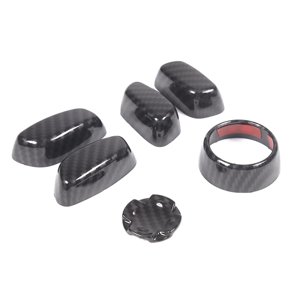 

For Chevrolet Corvette C8 2020-2023 Car Seat Adjustment Button Cover Decoration Trim Accessories ABS Carbon