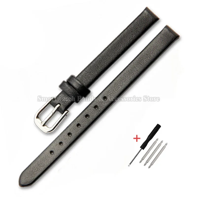 Genuine Leather Ultra-Thin Wristband with Pin Buckle - Universal Fit