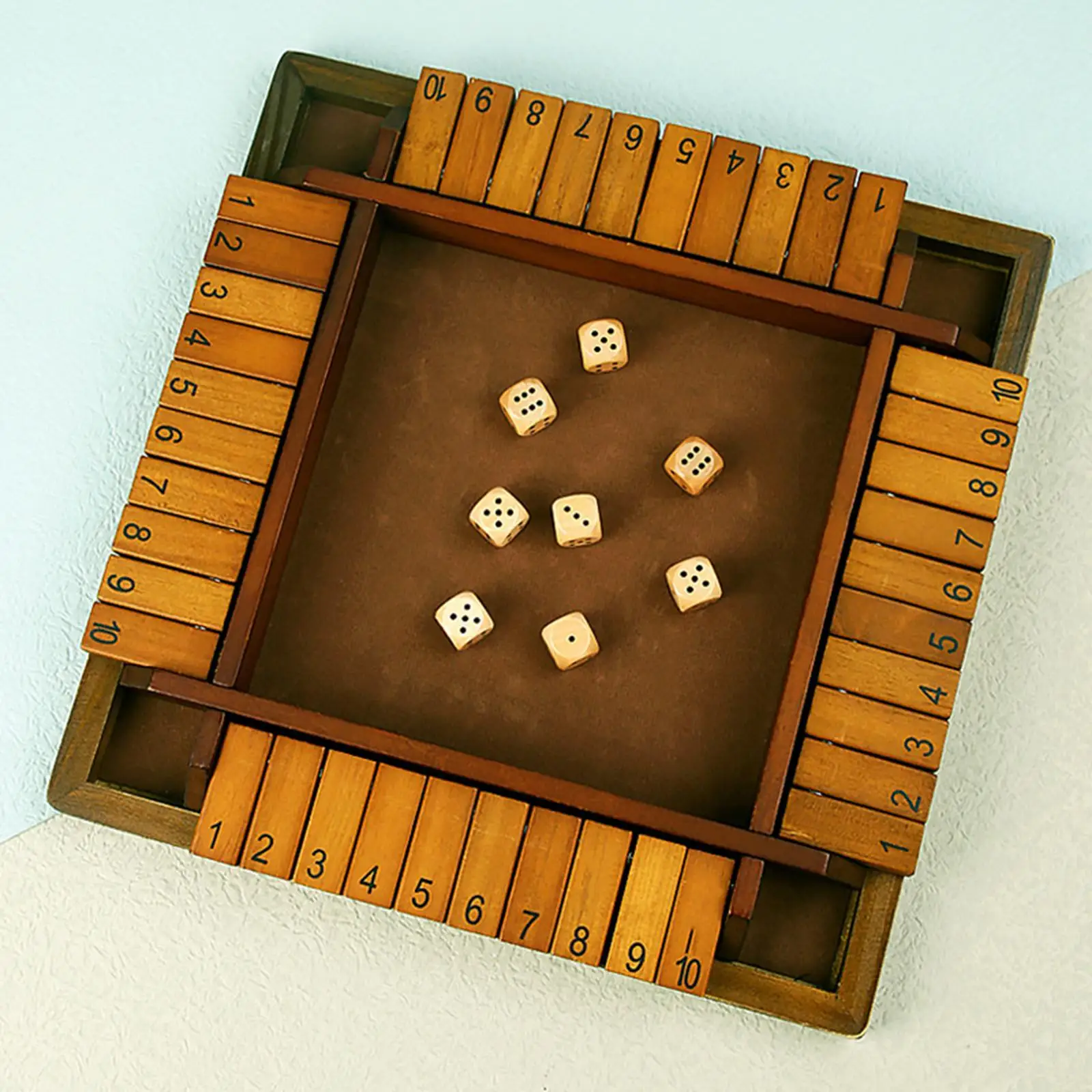 Shut The Box game Tabletop Version Games Numbers Learning for Family