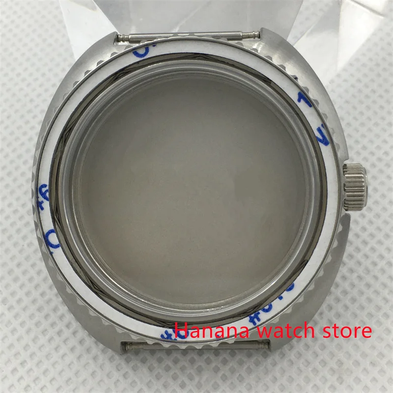 

BLIGER 43 мм Серебряный чехол из нержавеющей стали 316L сапфировое стекло подходит для движения NH35 NH36