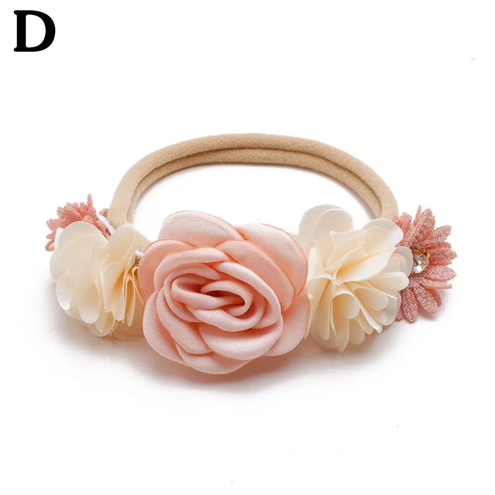 baby accessories diy New Bohemia Elastic Flower Kids Headband Baby Girls Toddler Headwear Cute Gifts Photo Props Kids Accessories Baby Accessories best of sale