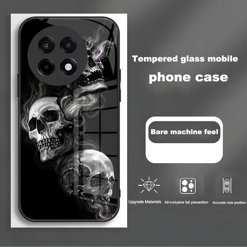 Tempered Glass Shockproof Protective Case with Hard PC Cover