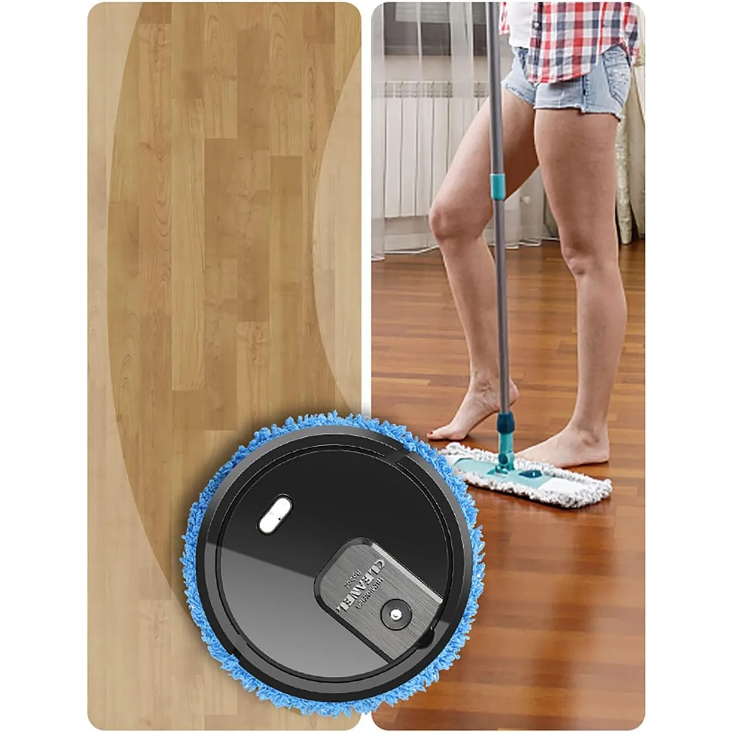 Robot Vacuum Cleaner,Intelligent Vacuum Cleaner with Wiping Function, Smart Dynamic Navigation for Pet Hair, Floors, Hard Floors 3