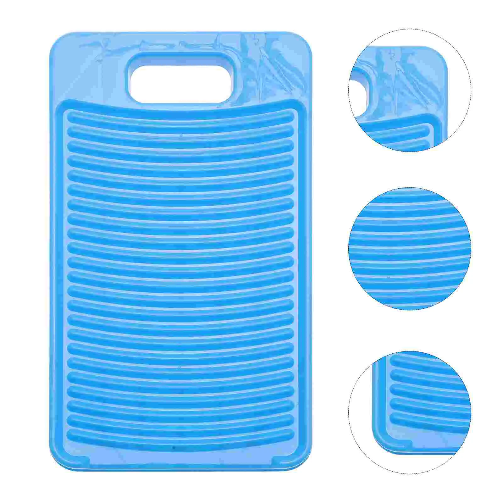 

Non-Slip Washing Washboard Laundry Washing Plate Plastic Home Washing Scrubbing Board Creative Laundry Washboard For Home (Blue)