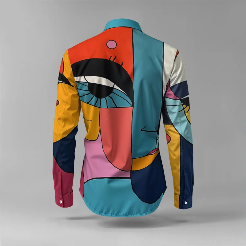 2025 New Style Spring Summer Men Shirt Set Brand Print Fashion Simple Two Piece Set Mens Luxury Lightweight Party Long Sleeves S_voghion.com