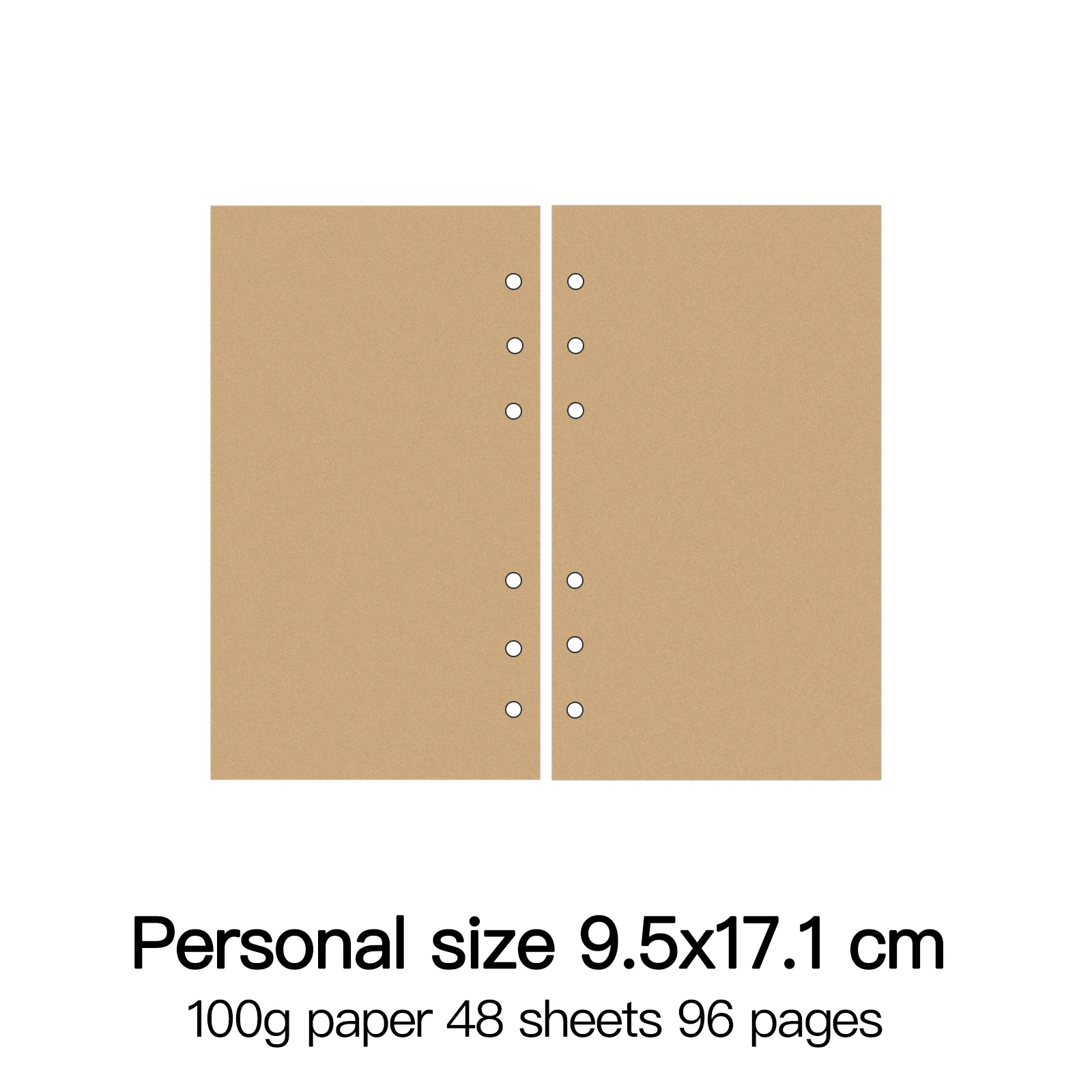 Premium Loose Leaf Spiral Notebook with High-Quality 100g Paper Inserts
