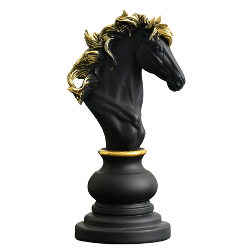 Resin Chess Pieces Board Games Accessories International Chess Figurines Statue Retro Home Decor Chessmen Sculpture Ornaments board game table games chess pieces and board chess pieces