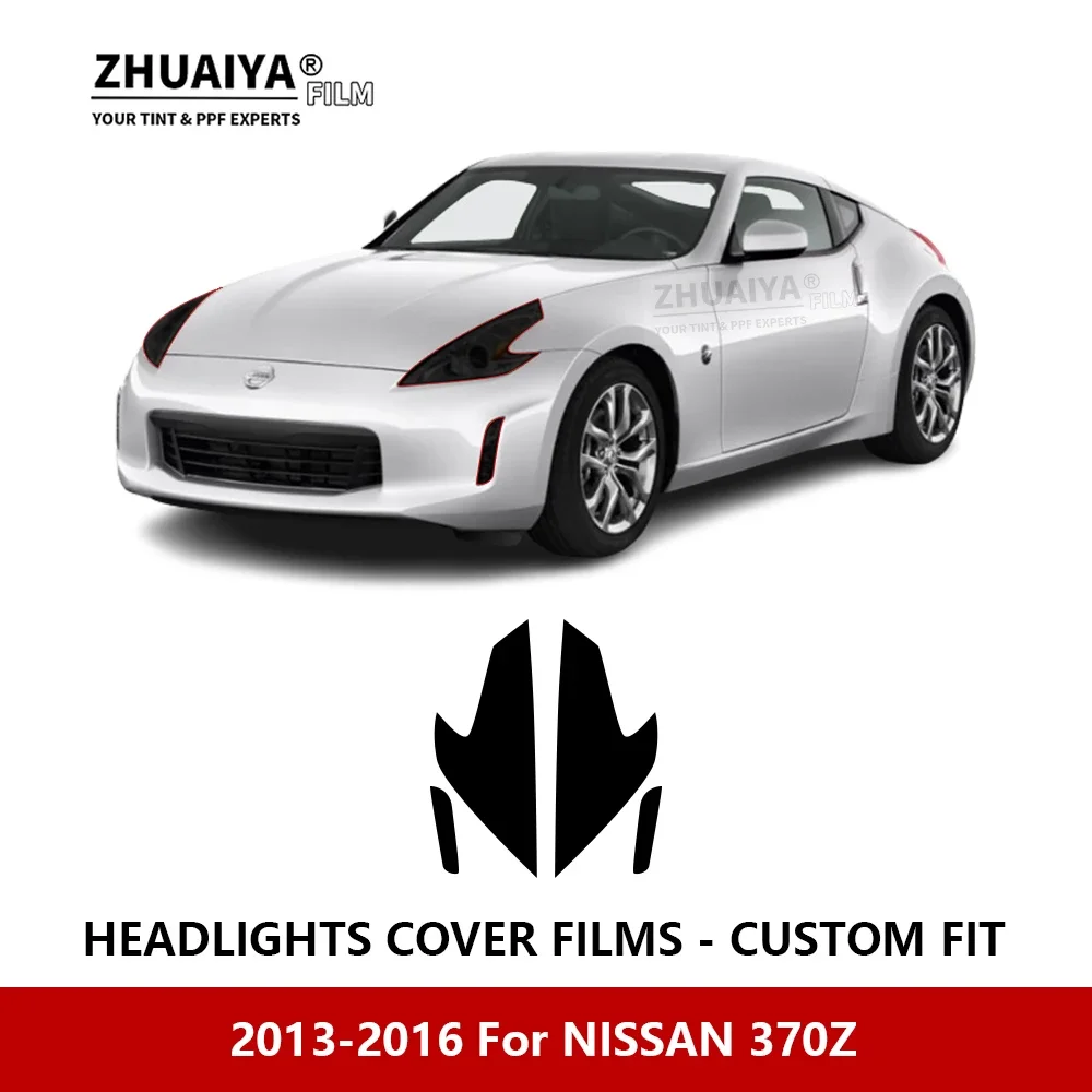 

Для NISSAN 370Z 2013-2016 Автомобильная внешняя фара устойчивая к царапинам PPF Защитная пленка для заготовок ремонтная пленка автомобильные наклейки аксессуары