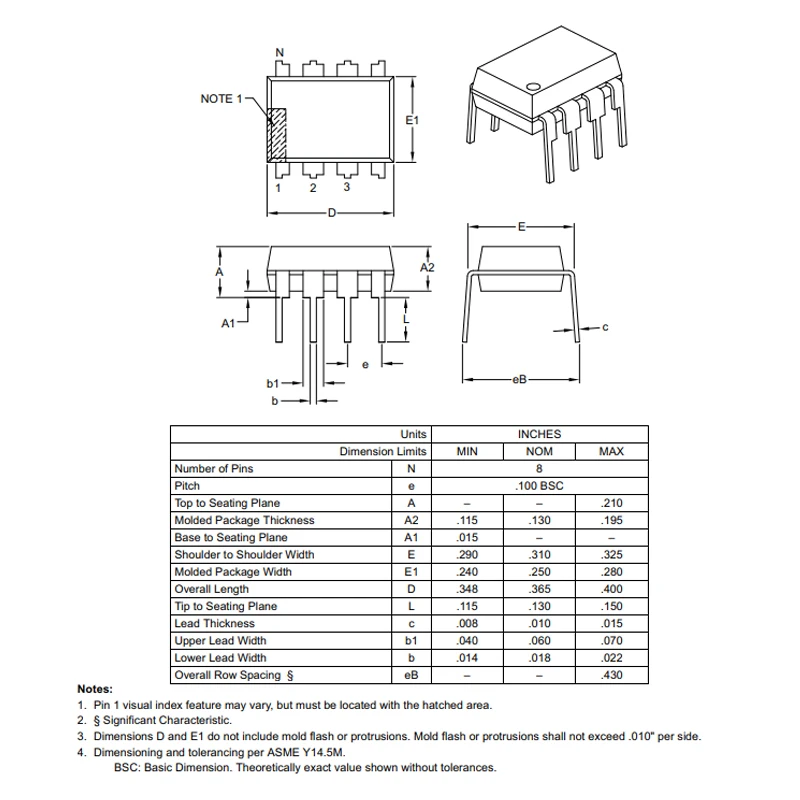 5PCS MCP4131-103E/P 10K DIGITAL POTENTIOMETER, INCREMENT/DECREMENT CONTROL INTERFACE, 129 POSITIONS, PDIP8