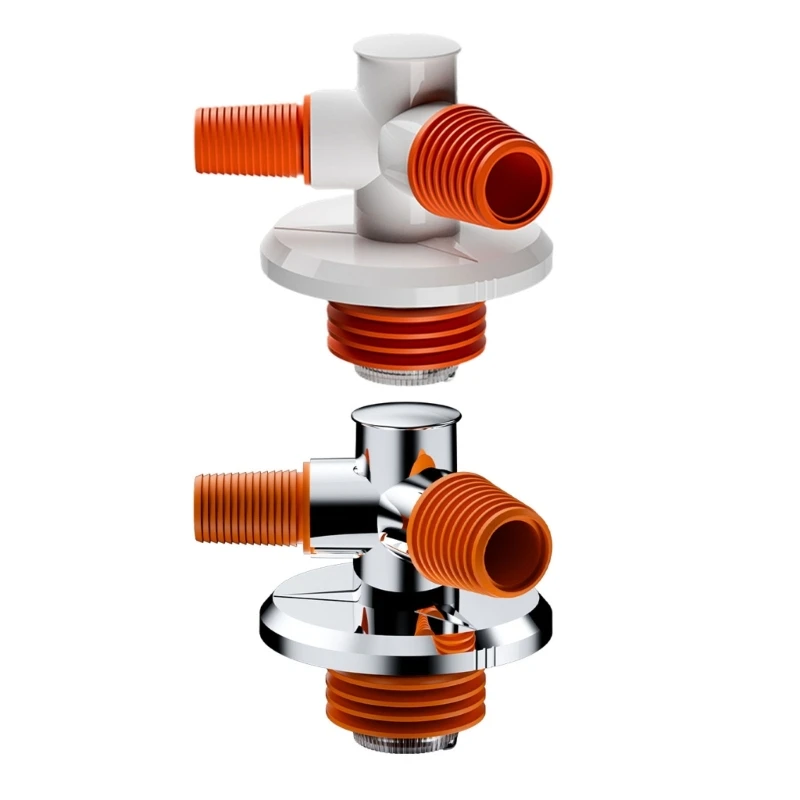 

Upgraded ABS Triple Connector Long lasting Versatile Connector Easy to Install Flexible Connector for Sewer Pipes