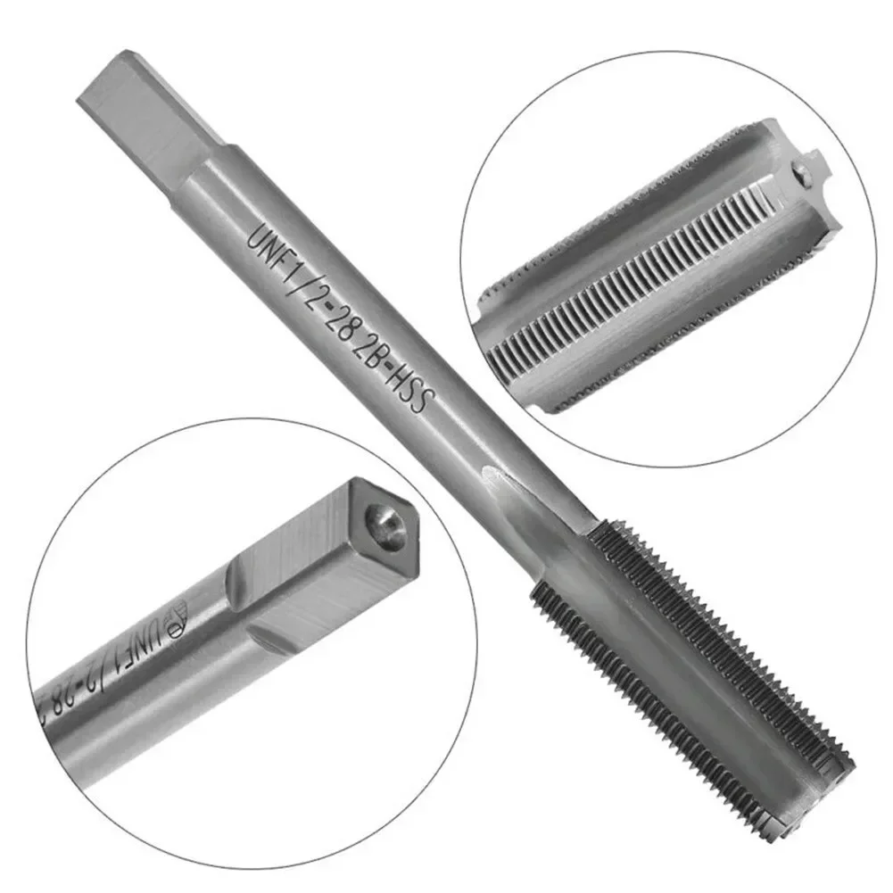 Taraud Acier Rapide 1/2"-28 Filetage Droit UNEF - Pour Filetage à Droite, Revêtu, Haute Performance