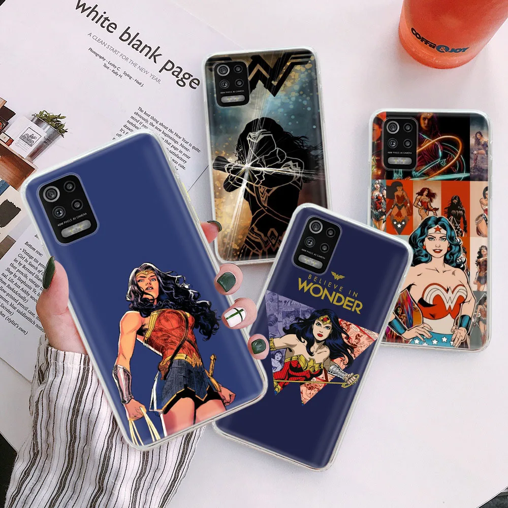 G-5 Wonder Woman Custodia Trasparente Per Infinix Note Smart Zero X Neo 4 4C 5 S5 6 7 8 8I Lite Hot 9 Play Pro