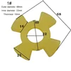 Grinding Machine Accessories Grinding Machine Cross Rubber Pad Spindle Coupling Shockproof Pad Spindle Gasket 1PC New 1
