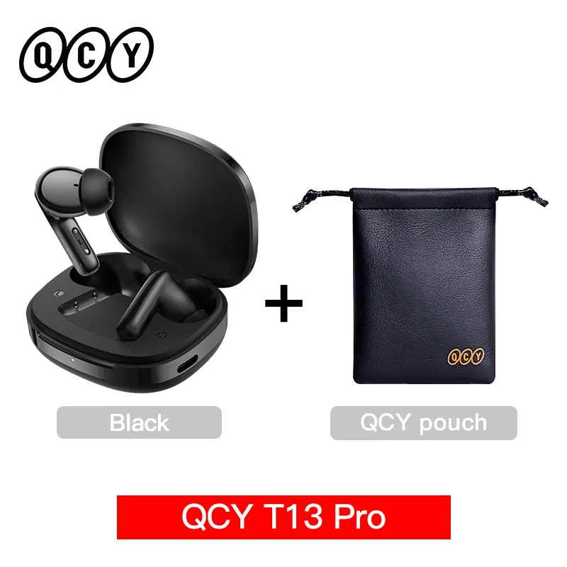 QCY T13 Pro HT23 Adaptive ANC Wireless Earbuds 13mm Drivers Powerful Bass 50dB Hybrid ANC Bluetooth 6.0 Earphones 6 Mics ENC 47H - Image 9