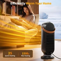 Heater for Home Use with Remote Control Digital Display 90°Oscillating Heater 1500W Portable Electric Heater for Bedroom Office 2