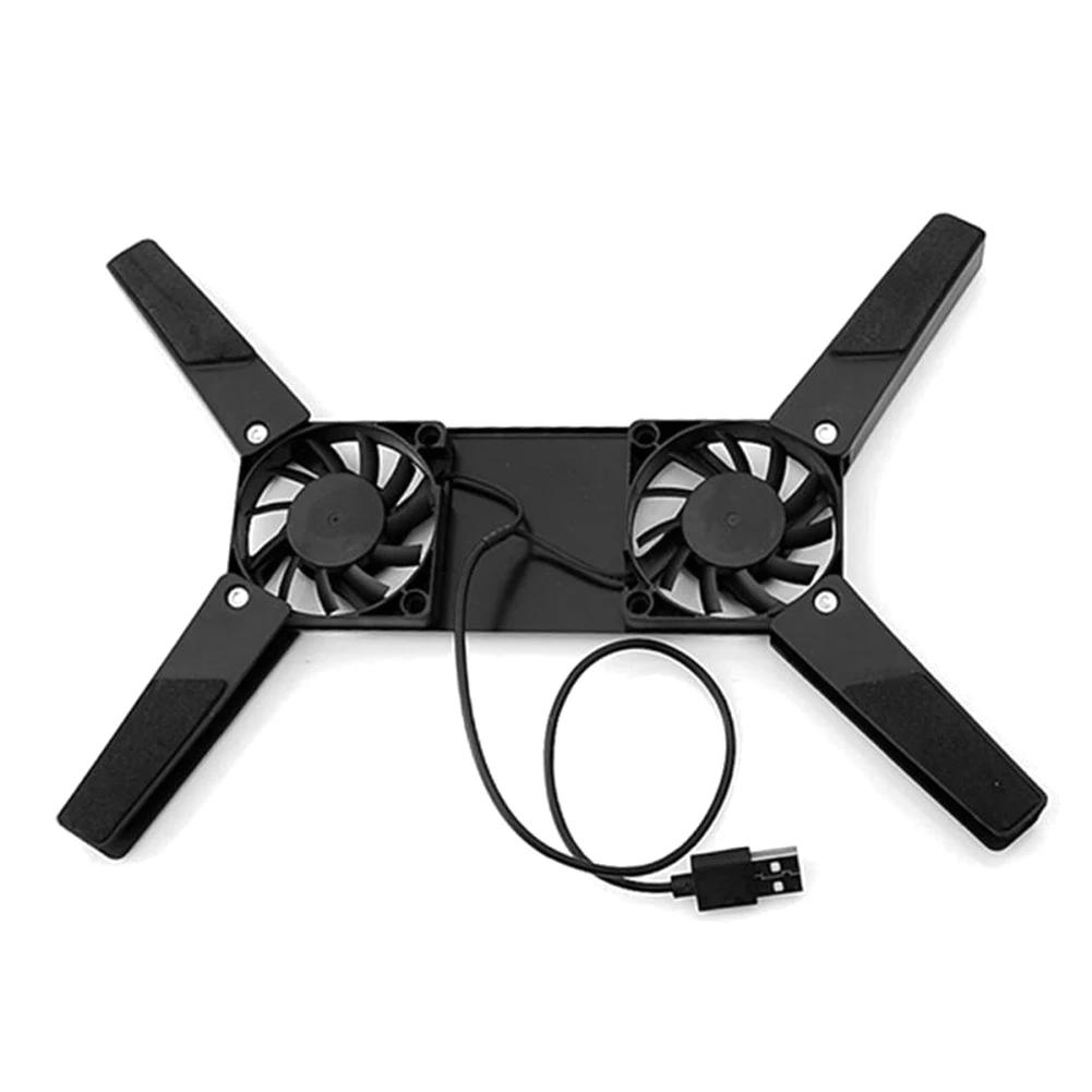 USB 전원 공급 노트북 쿨링 패드, 60mm 듀얼 팬, 노트북 쿨러, 노트북/PC 컴퓨터용 쿨링 패드