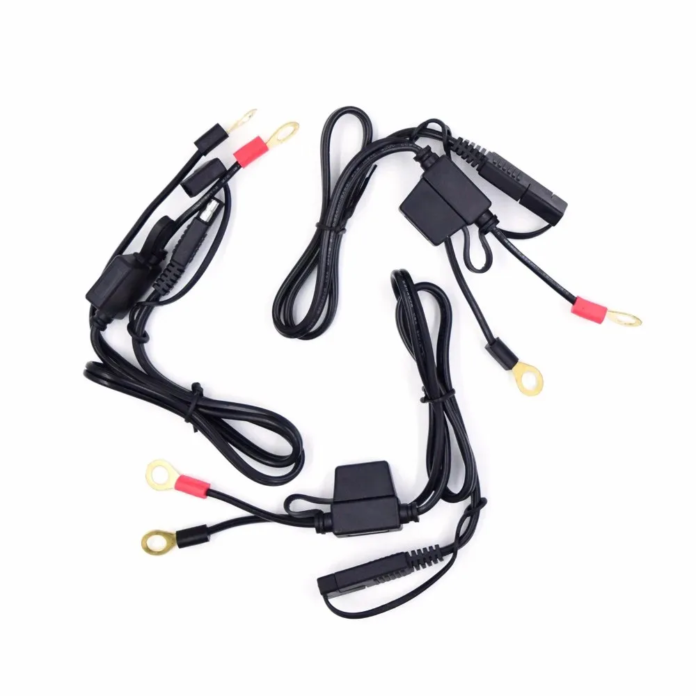 12V Motorcycle Battery Charger Terminal to SAE Quick Disconnect Cable Motorcycle Battery Output Connector