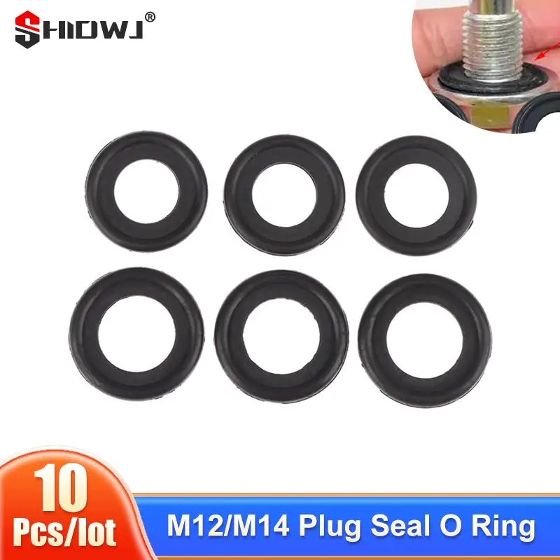 

10Pcs Oil Pan Drain Plug Seal O Ring Compatible With Buick Vauxhall GMC Ford Opel Corvette Holden Land Rover Oldsmobil