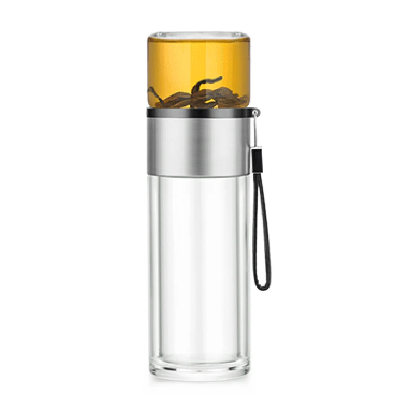 Разделение чая SAMADOYO, Термостойкое стекло для пивоварения, фильтрация чая, портативная чашка, уличная портативная дорожная Автомобильная чашка для воды