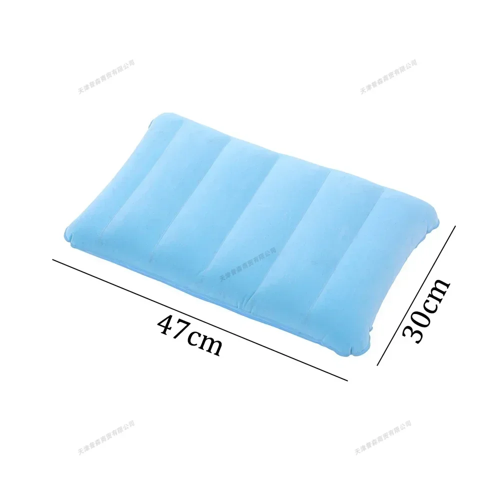 47x30cm Portable Inflatable Cushion Beach Office Household Outdoor Soft Pillows Double-sided Back Relaxing Tool Plane Head Rest
