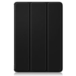 Sleek Shockproof PU Leather Tablet Case - Ultra Slim Protective Cover (Black)