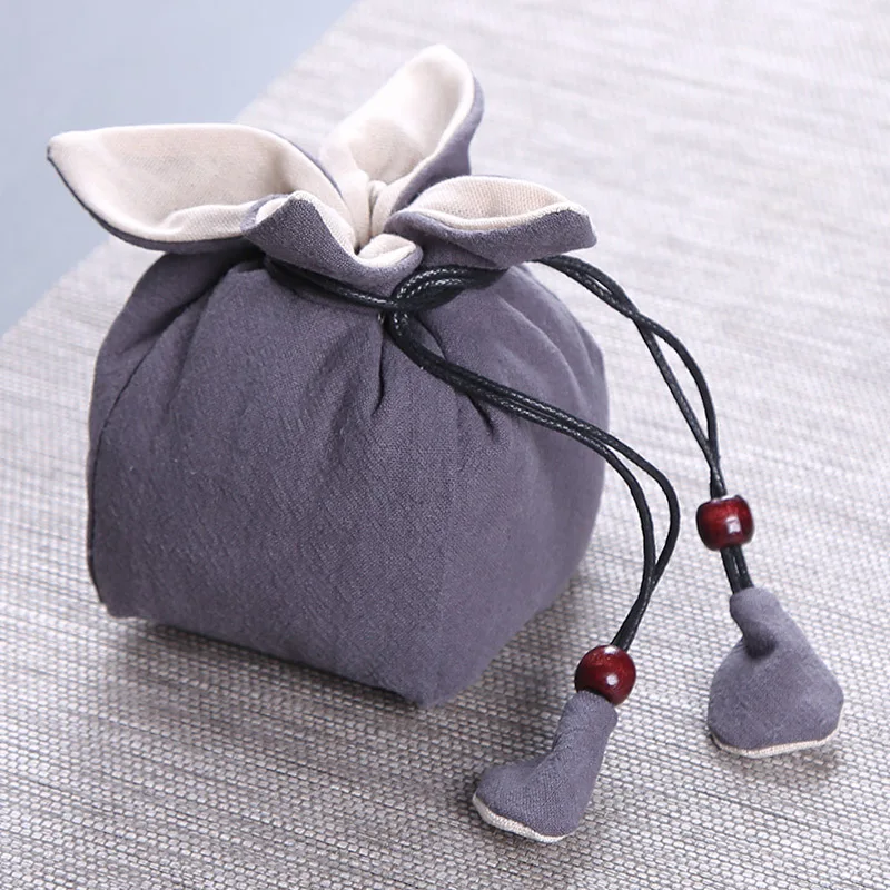 Thickened Multi-Functional Cotton And Linen Teaware Bag Teapot Storage Bag Portable Travel Teapot Set Tea Accessories LC652