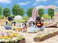 Sylvanian Families Penguin Family Doll Play Toy Children Doll Birthday Play Parent Child Interactive Scene Communication Toy 1