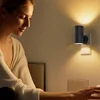 Cylindrical LED Night Light Plug in Modern Wall Lamp Sensor Adjustable Brightness Dimmable Night Lights for Hallway Bedroom 4