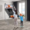 Dual LED Electronic Shot Basketball Arcade Game W/8 Game Modes 4 Balls Foldable 3