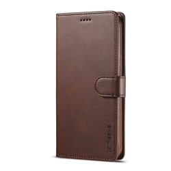 Leather Folding Wallet Phone Case with Card Holder & Kickstand Feature - iPhone 12 Pro (Black)