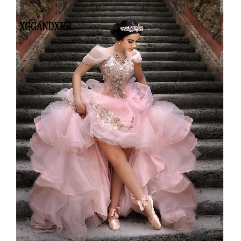 

New Princess Quincenara Dresses 2024 Off Shoulder Ball Gown Lace Appliques Sweet 15 16 Birthday Party Formal Vestidos De XV Años