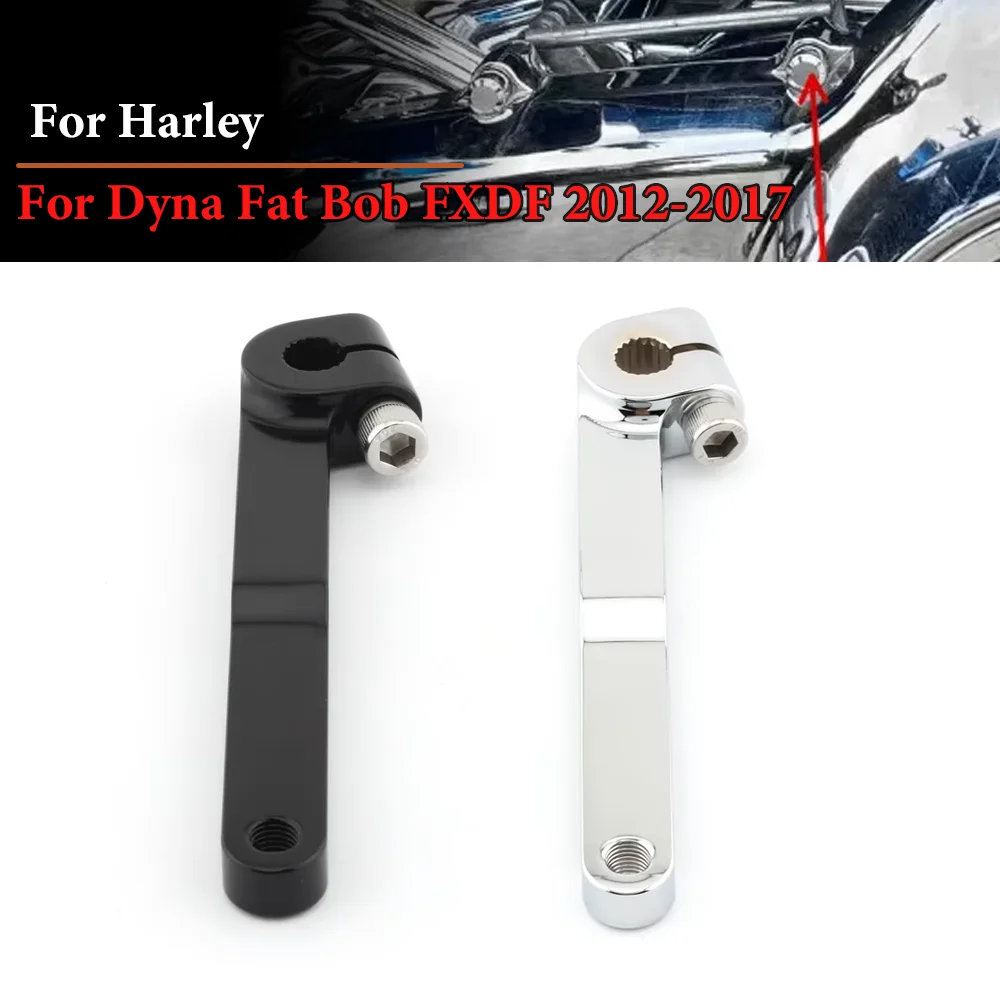 Motorradsteuerung Schalthebel Schalthebel Chrom für Harley Dyna Fat Bob FXDF Fat Bob Wide Glide Street FLD 2012–2017