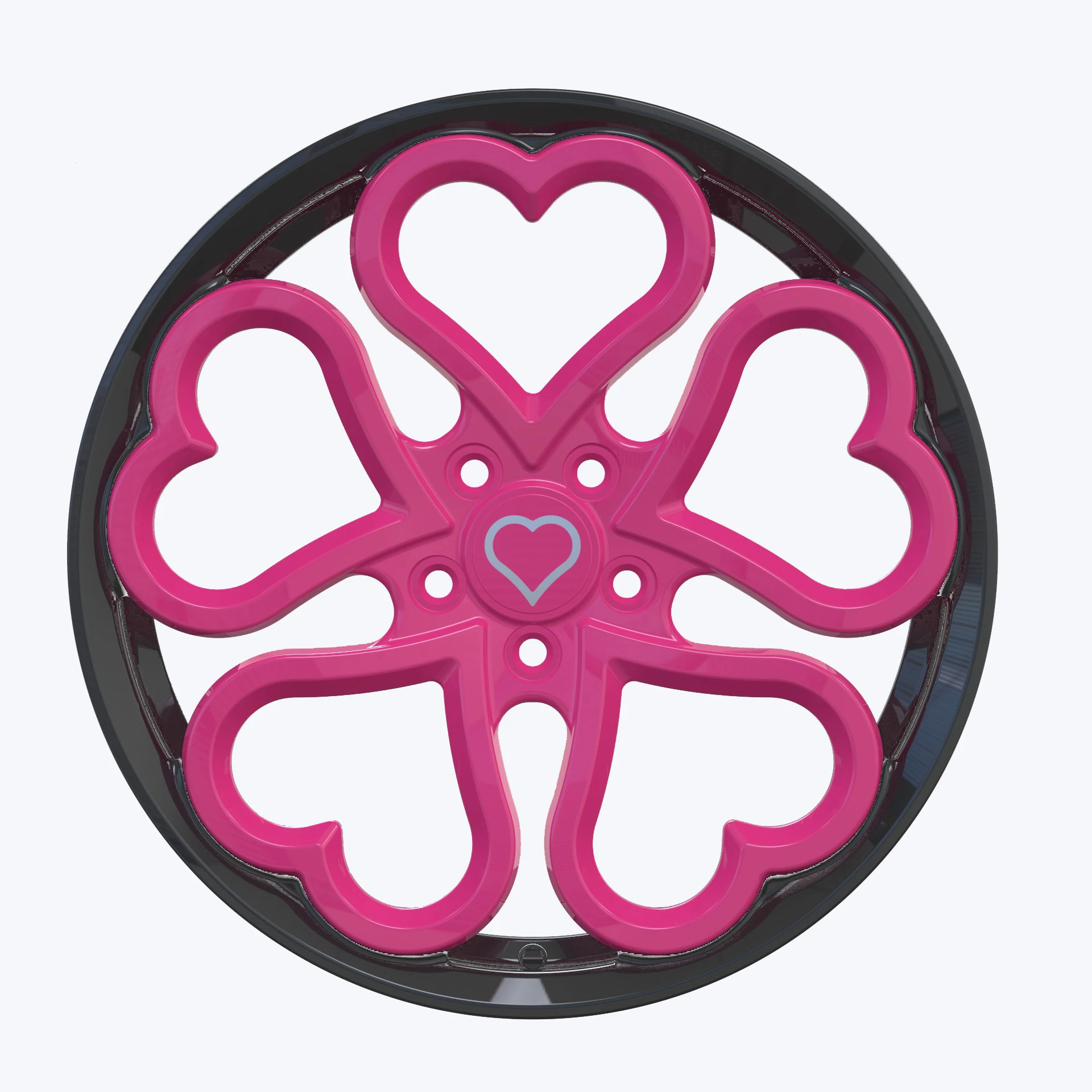 

Contrast color painting heart design 18 19 20 21 22 Inch 5x120 flow forged wheels 5 holes passenger car rims for customization