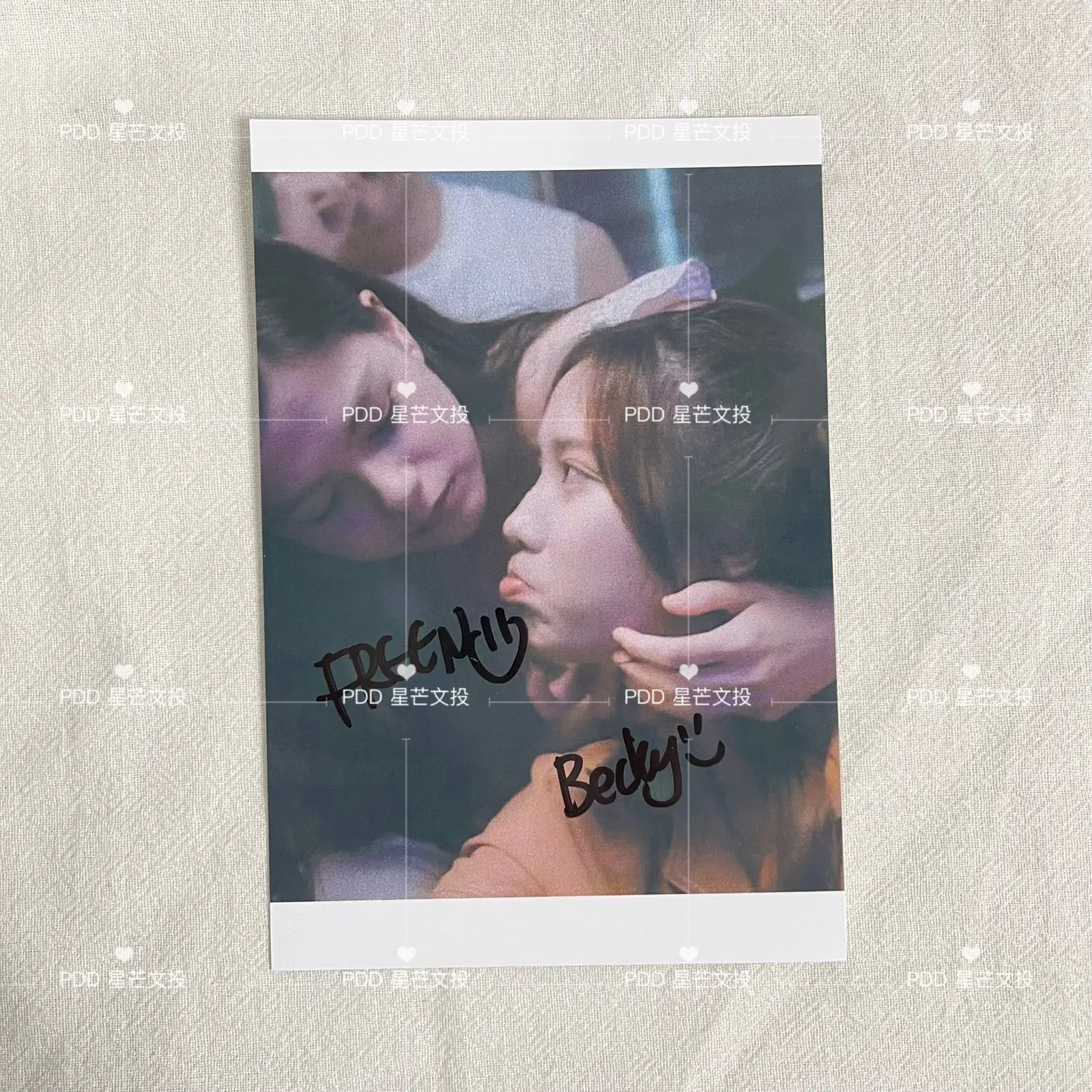 Freen becky 사인 사진, 6 인치 인쇄되지 않은 친구 생일 선물