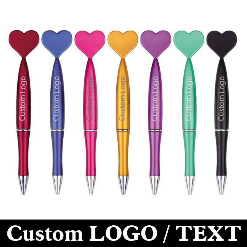 

Wriggable Love Ballpoint Pen Plastic Advertising Pen Love Modeling Pen Wedding Holiday Christmas Pen Custom Logo Wholesale