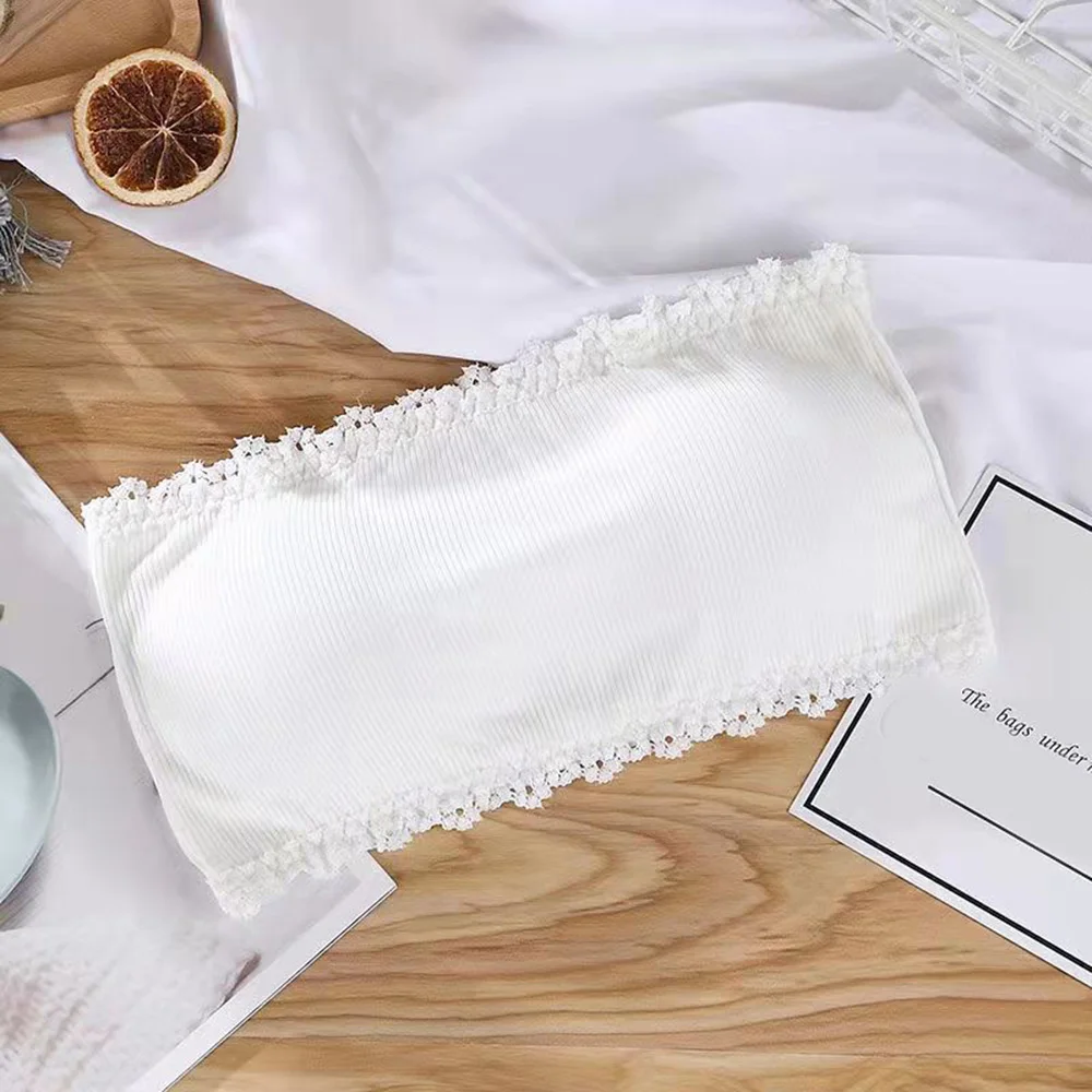 Strapless Lingerie Women Tube Top Underwear Soild Color Seamless Invisible Bralette Lace Sexy Solid Bras Crop Top Women women lingerie bra women tank tops women tube tops